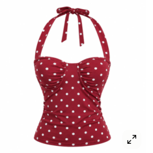 Ruby Polka Dot Blouse